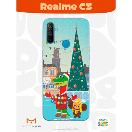 Силиконовый чехол Mcover для смартфона Realme C3 Союзмультфильм Новогодняя Елка