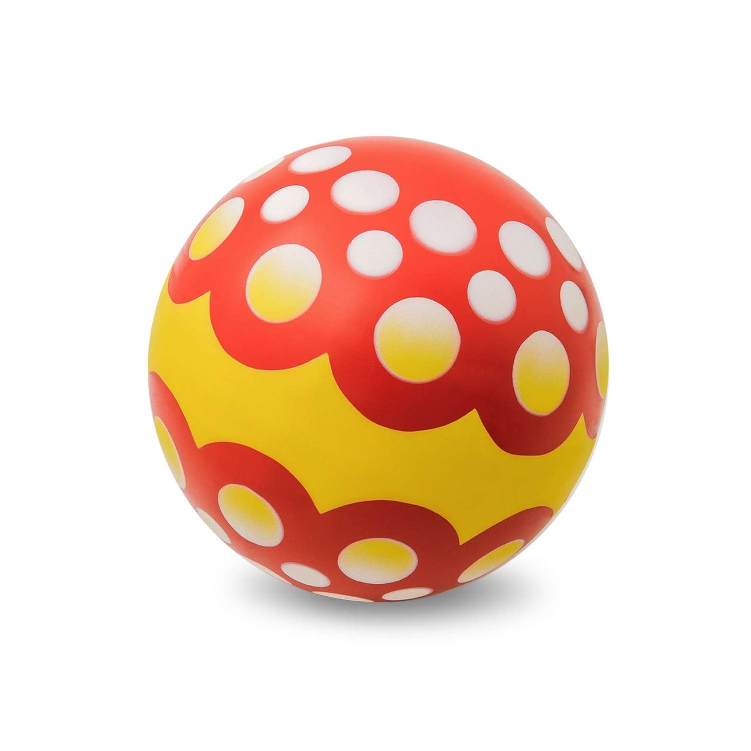 Мяч ЧАПАЕВ Ягодка красный желтый 200мм - фото 2