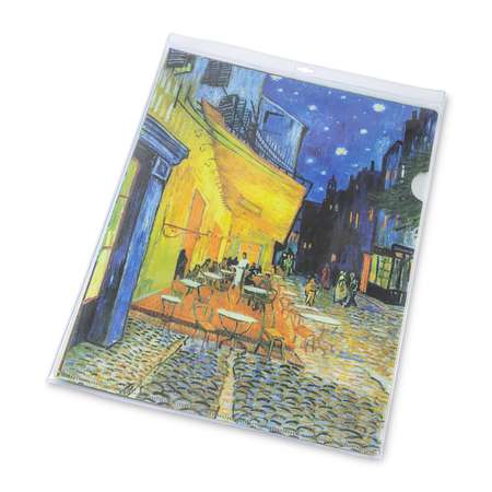 Папка-уголок Flexpocket коллекция Vangogh А4 5 штук в упаковке