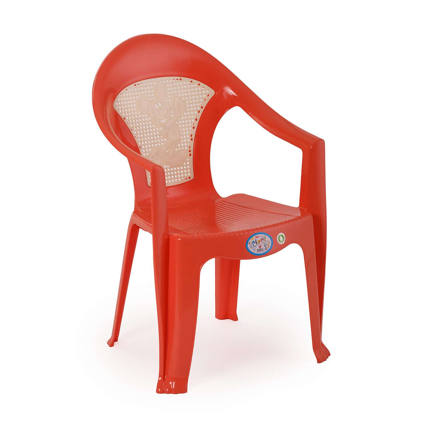 Кресло-стульчик elfplast детский Микки коралловый - фото 1