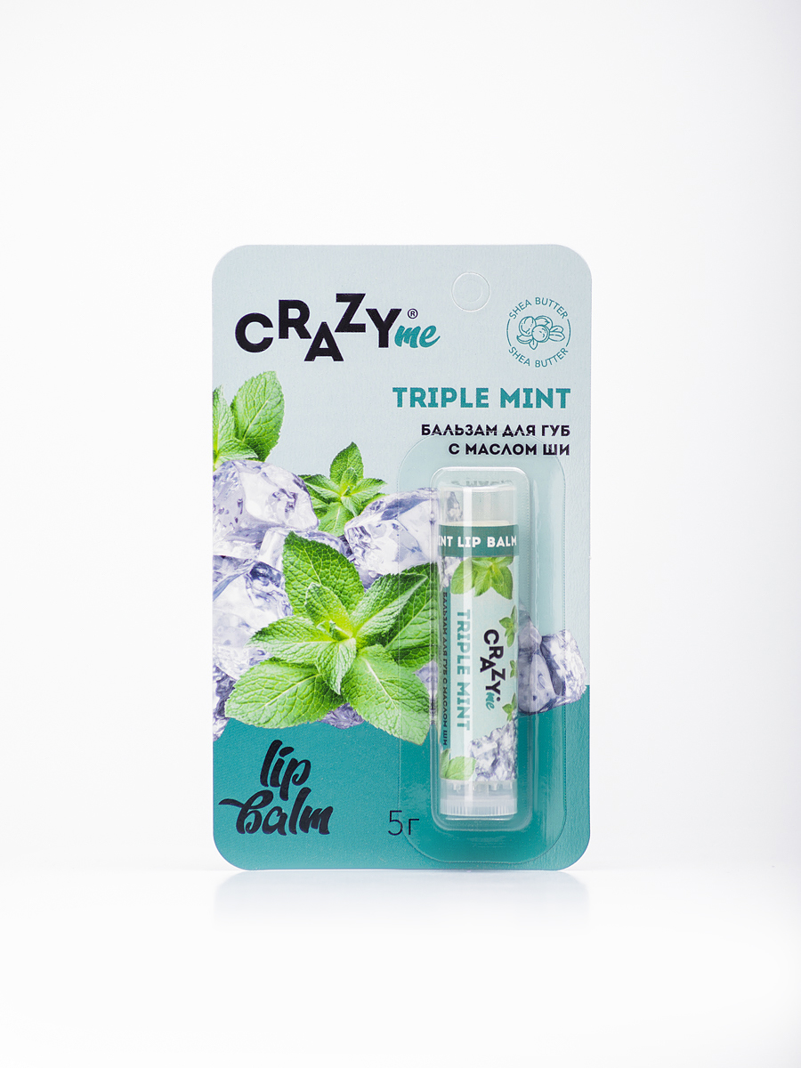 Бальзам для губ CRAZYme Triple Mint Lip Balm - фото 1