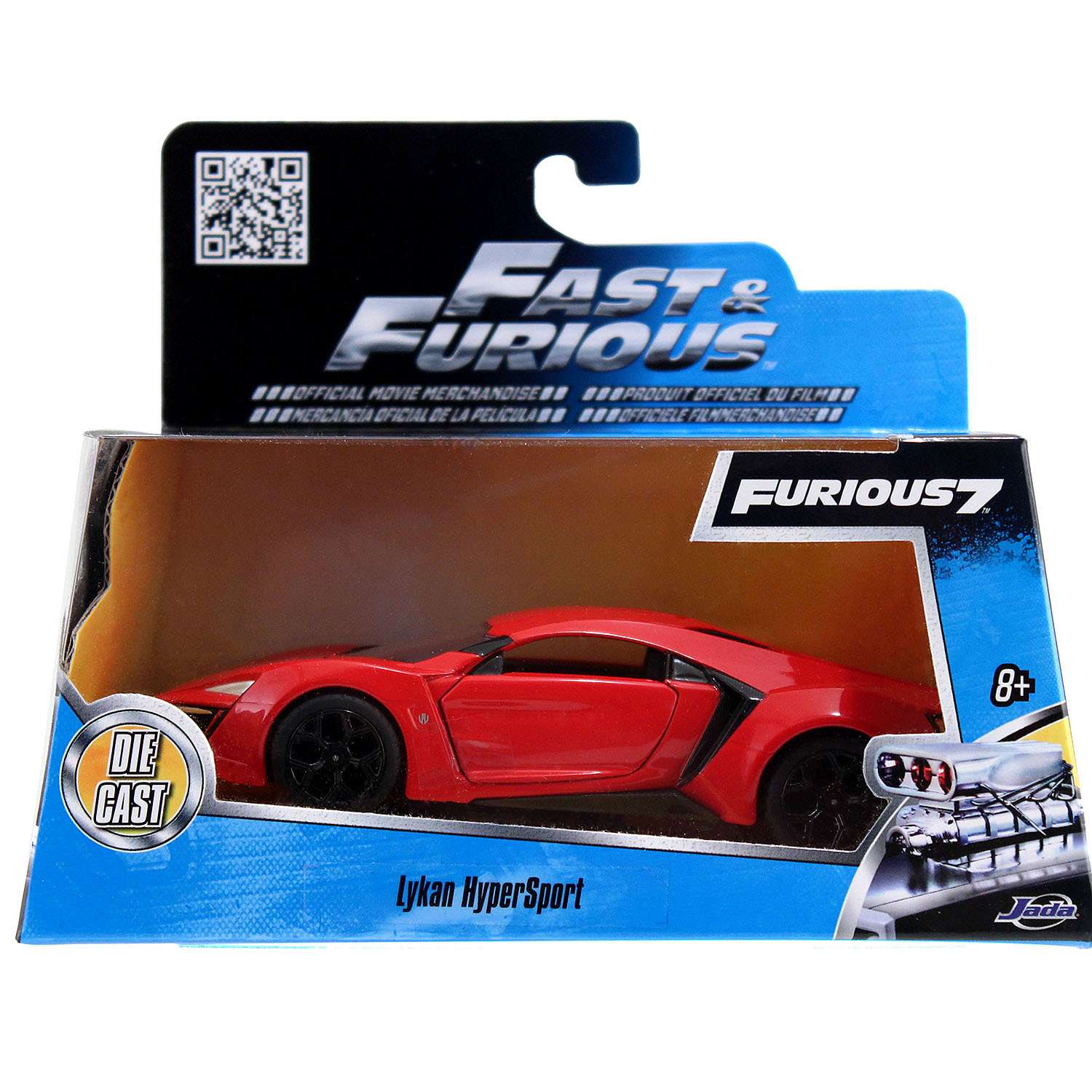 Машина Jada Fast and Furious 1:32 Lykan Hypersport Красная 97386 97386 - фото 2