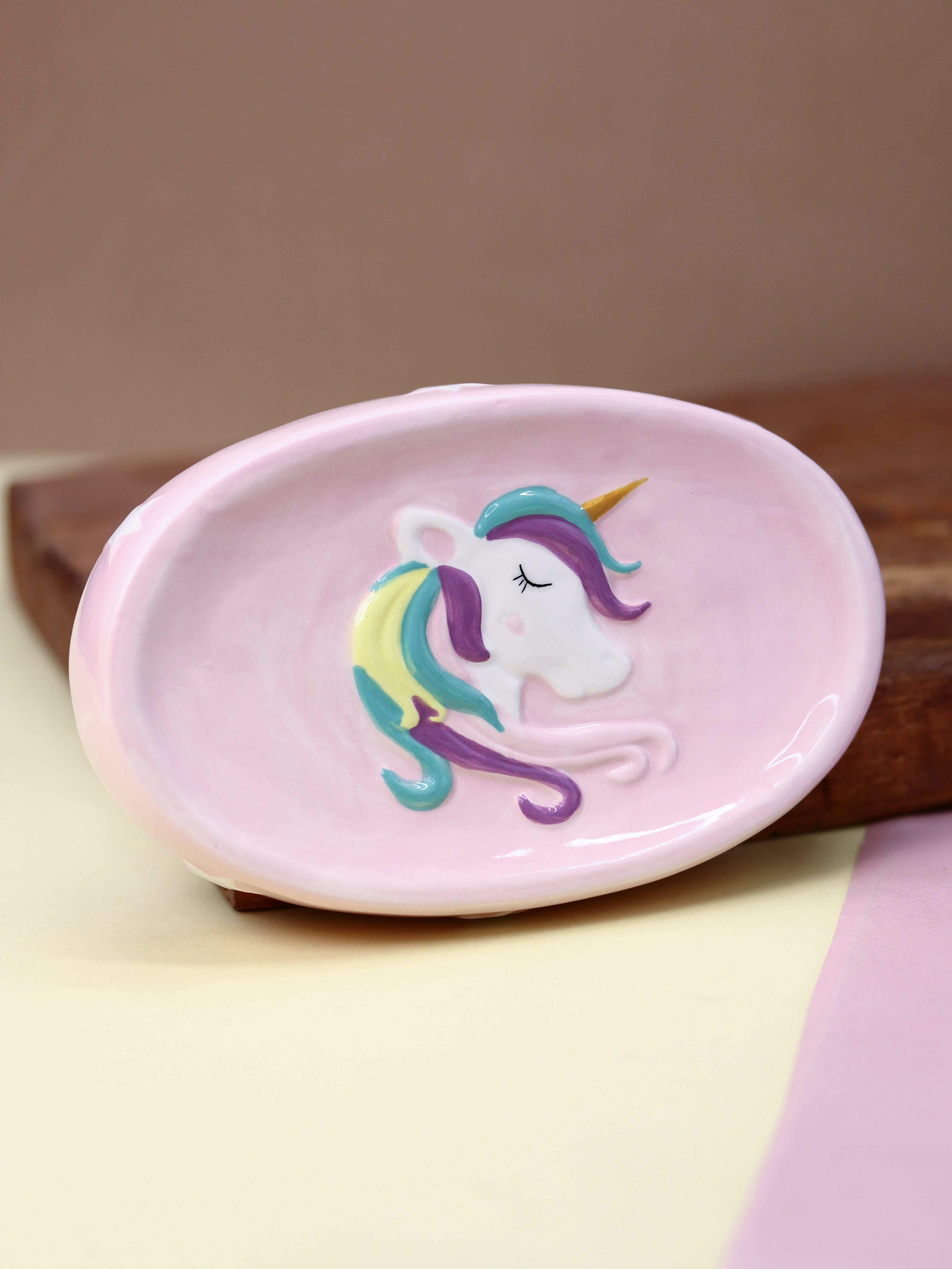 Мыльница керамическая iLikeGift Unicorn - фото 3