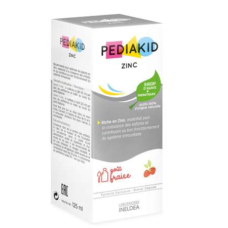 Сироп Pediakid со вкусом клубники ЦИНК