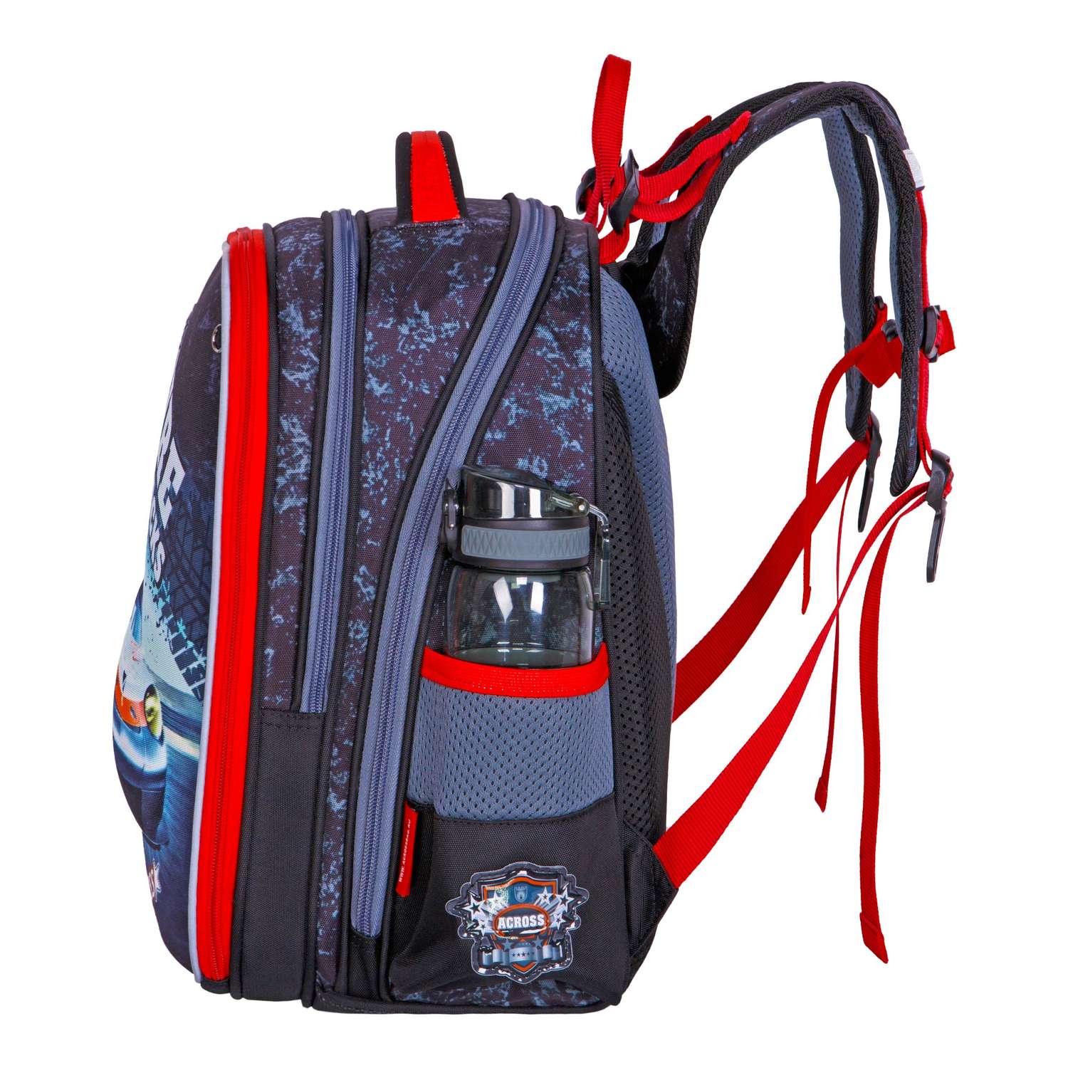Рюкзак школьный ACROSS с наполнением: мешочек для обуви и брелок - фото 6