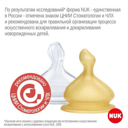 Соска на бутылочку Nuk First Choice