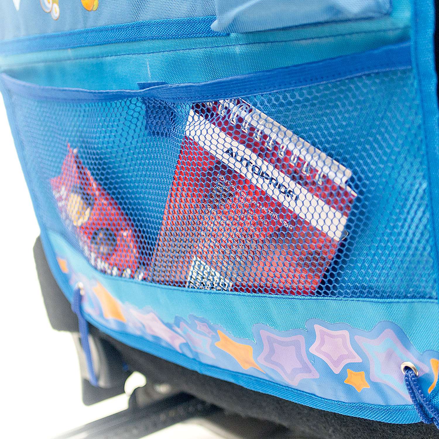 Органайзер на автомобильное сиденье Смешарики с Крошем Голубой - фото 4