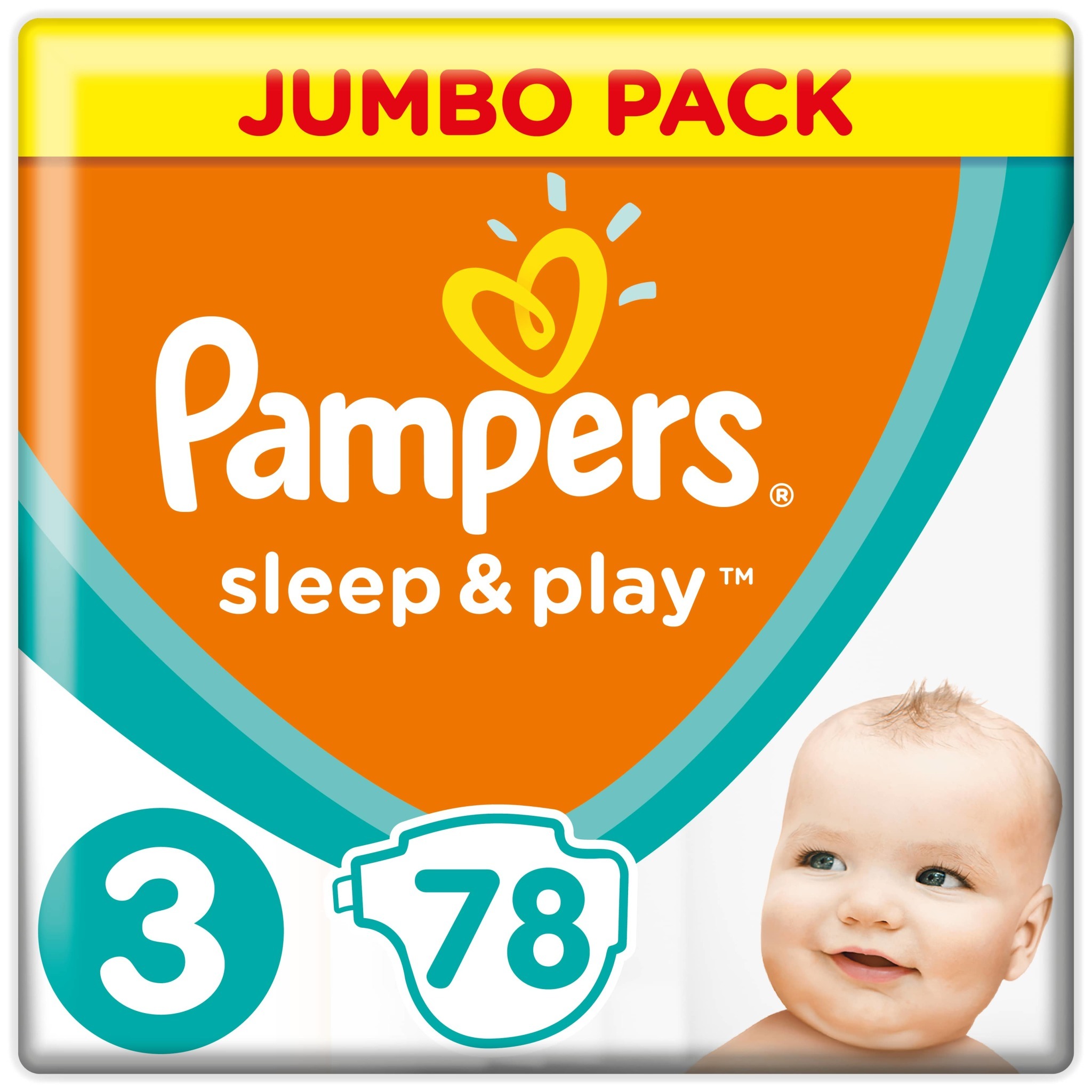 Подгузники Pampers Sleep and Play 3 6-10кг 78шт - фото 1