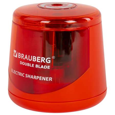 Точилка электрическая Brauberg для карандашей с контейнером для стружки