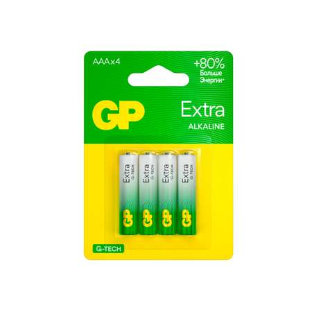 Батарейки GP Extra AAA (LR03) 4шт