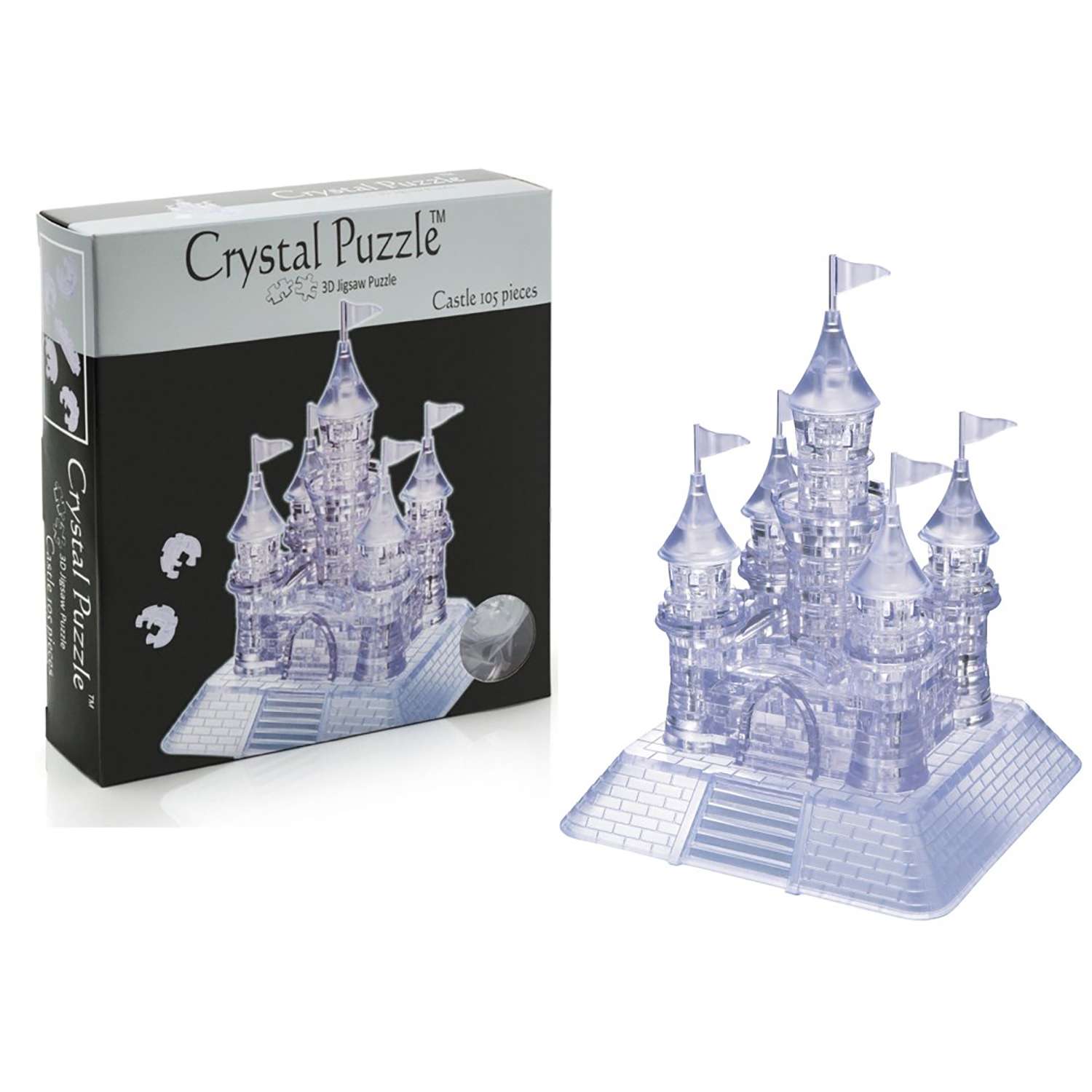 3D-пазл Crystal Puzzle IQ игра для детей кристальный Замок 105 деталей - фото 5