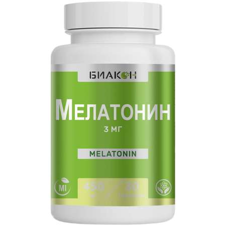 БАД БИАКОН Мелатонин хороший помощник сна 30 таблеток