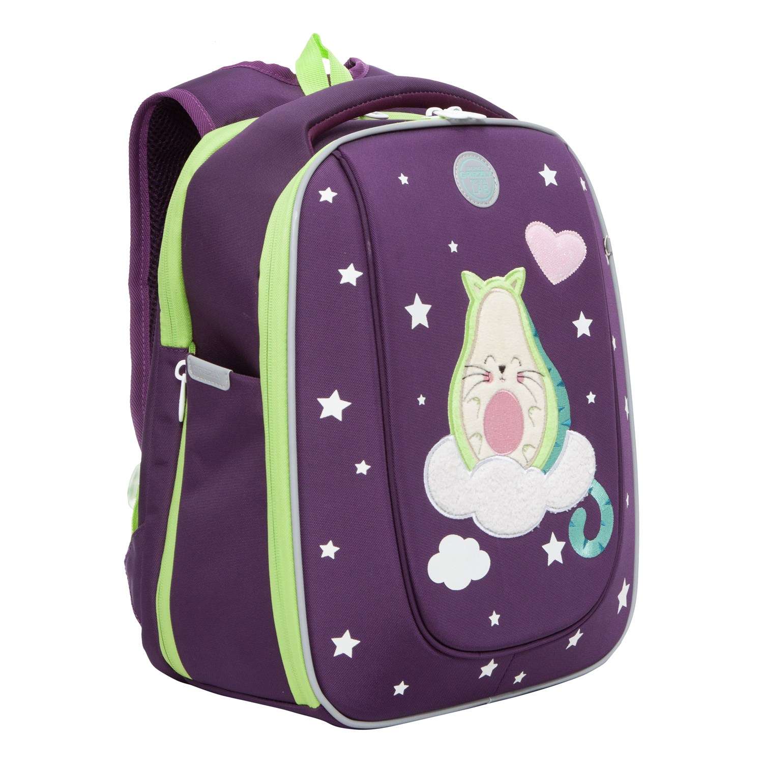 Рюкзак школьный Grizzly Фиолетовый RAf-292-11/2 - фото 1