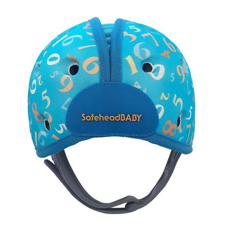 Шапка-шлем SafeheadBABY для защиты головы Числа синий