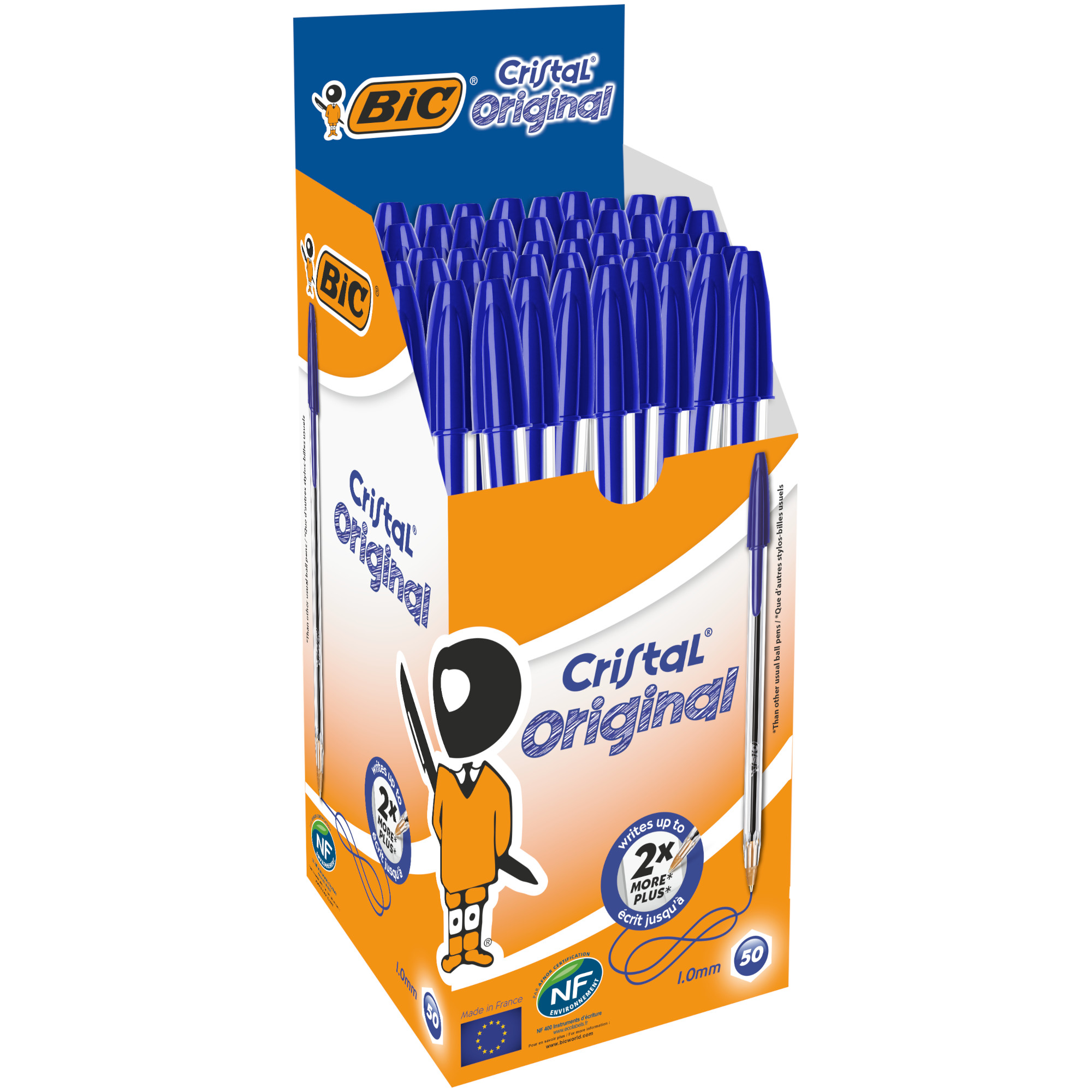 Ручка шариковая Bic Cristal Original Синий 847898 - фото 6