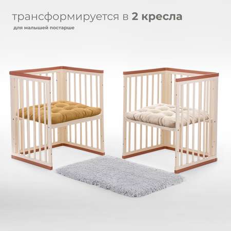 Детская кроватка Nuovita Ferrara прямоугольная, без маятника (слоновая кость)