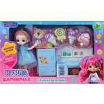 Игровой набор Игроленд Кукла шарнирная с аксессуарами Сладкая вечеринка