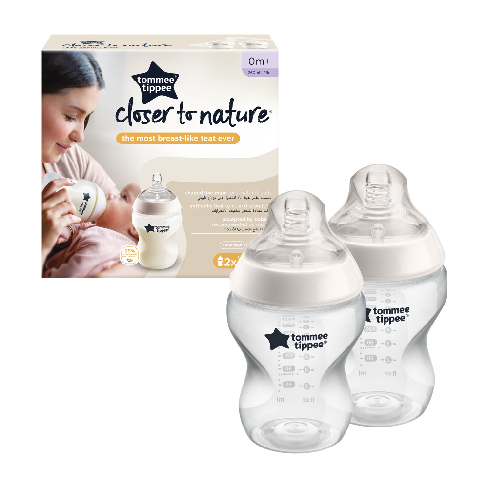 Бутылочка для кормления Tommee tippee Closer to nature 260 мл 2 шт - фото 3