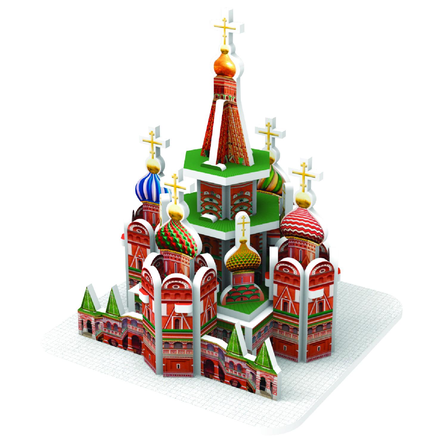 Набор пазлов IQ 3D PUZZLE Две столицы Москва - фото 5