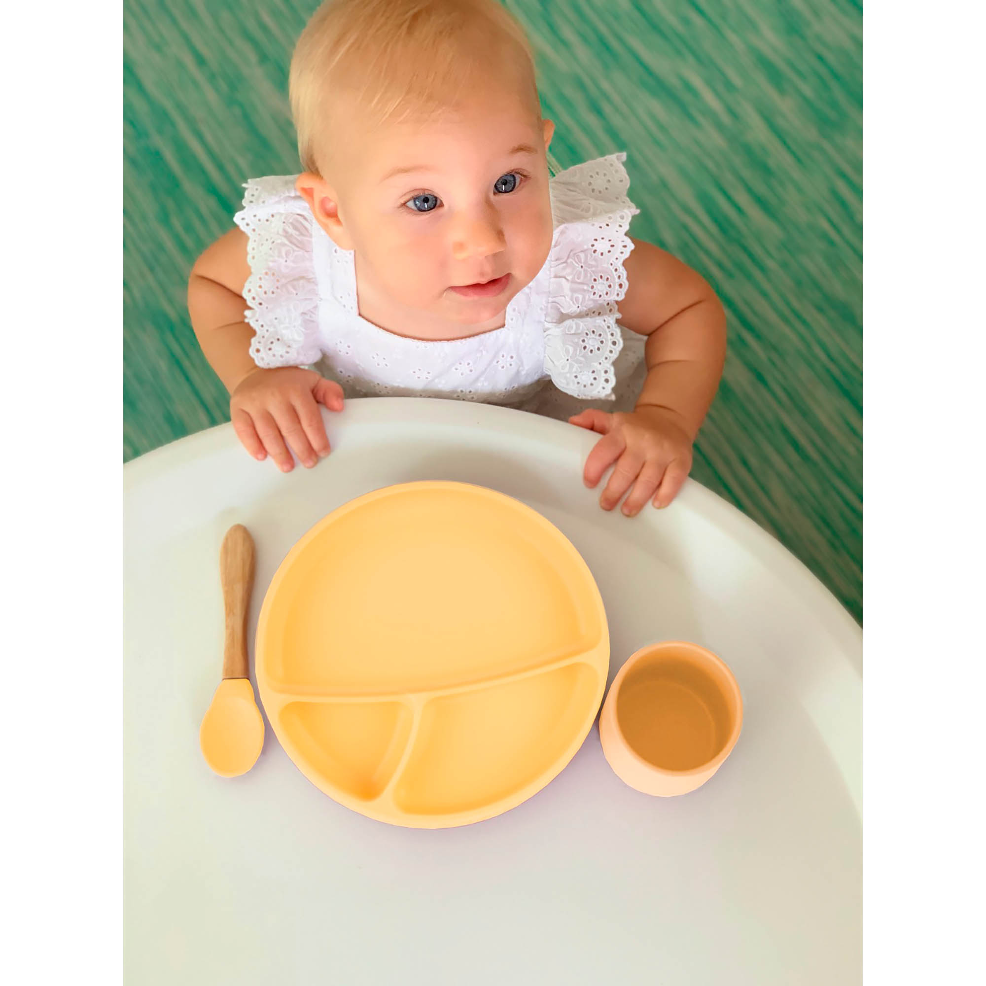 Тарелка детская MinikOiOi силиконовая с тремя секциями и присоской - фото 13