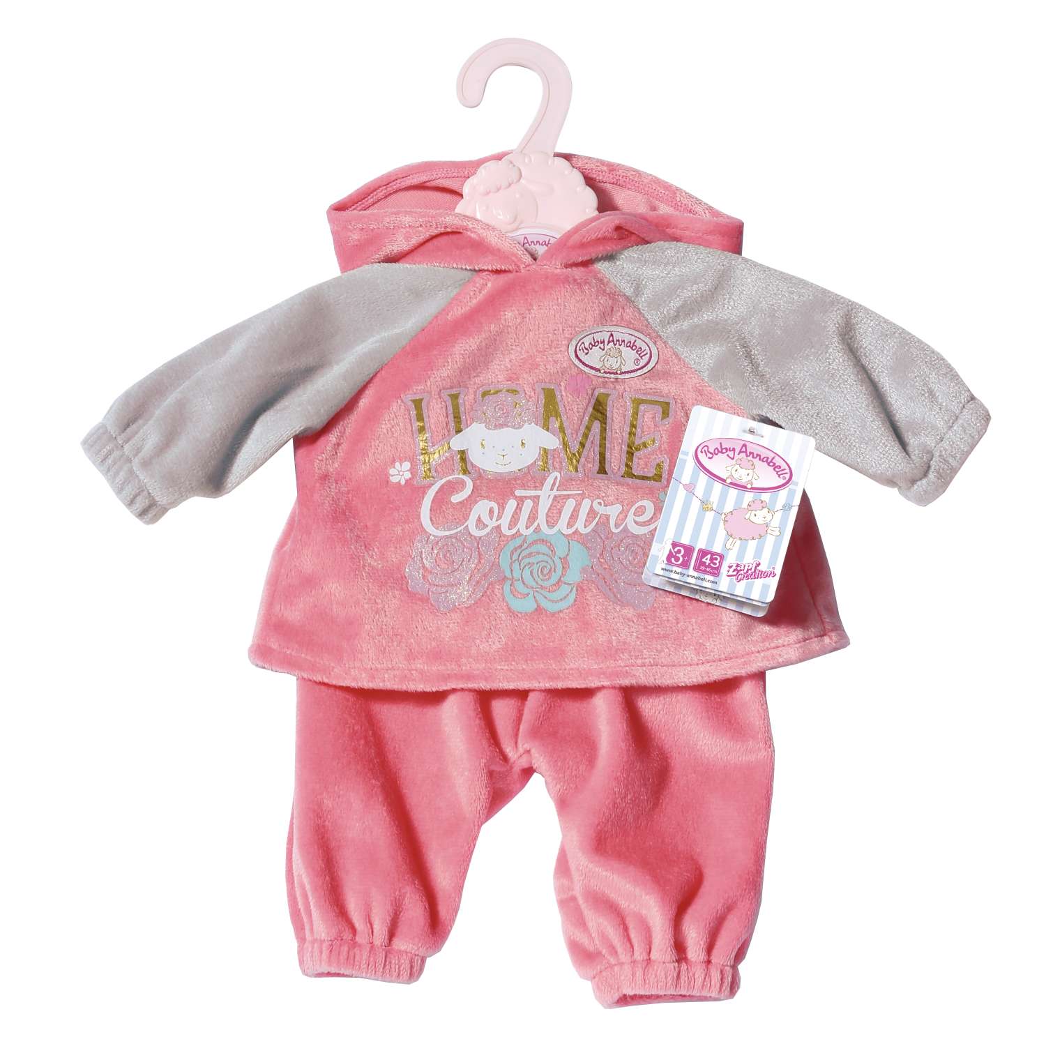 Одежда для кукол Zapf Creation Baby Annabell Костюмчик Розовый 702-062P 702-062P - фото 1
