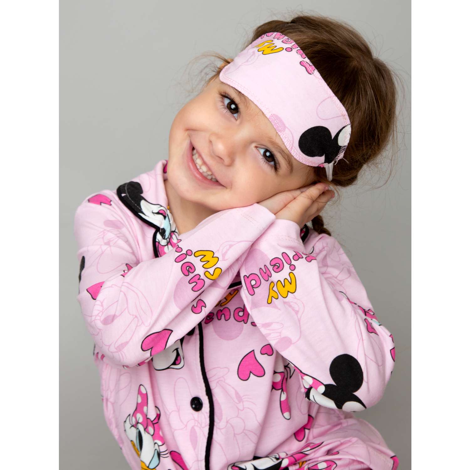 Пижама с маской ПижаМаус розовыедональддаки - фото 10