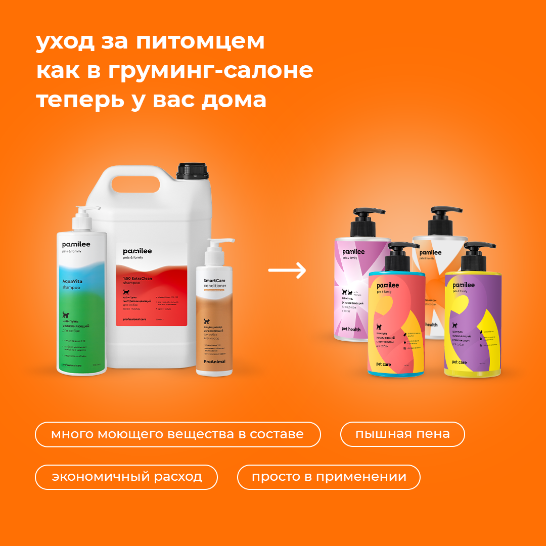 Мыло для мытья лап собак Pamilee с пантенолом для ухода за лапами 1 литр - фото 9