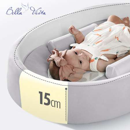 Кокон для новорожденных BELLA VISTA B-01 серый
