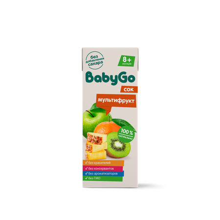 Сок Baby Go мультифрукт 0.2л с 8месяцев