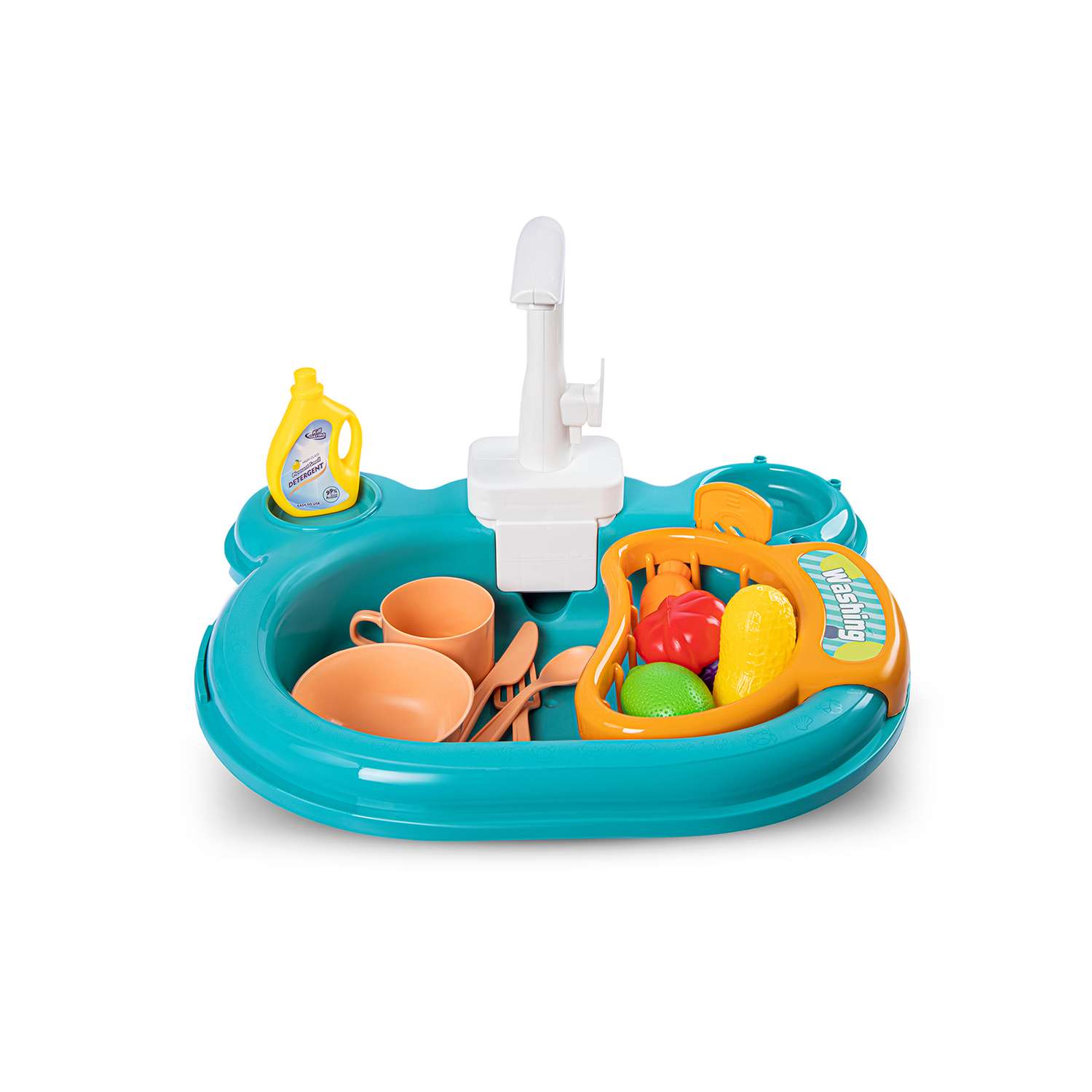 Игровой набор Smart Baby 3 в 1 Рыбалка Аквапарк Раковина с горкой и игрушками - фото 29