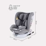 Автокресло Rant LB619 Drive isofix Active Line Grey группа 0-1-2-3 0-36кг