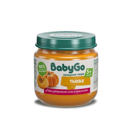 Пюре овощное Baby Go тыква 80г с 5месяцев