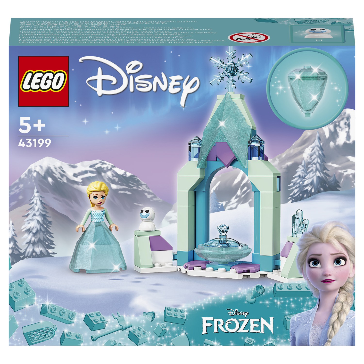 Конструктор LEGO Disney Princess Двор замка Эльзы 43199 купить по цене 769  ₽ в интернет-магазине Детский мир