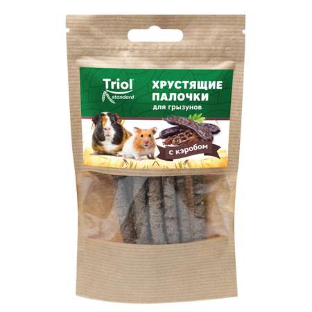 Лакомство для грызунов Triol 30г Standard хрустящие палочки с кэробом