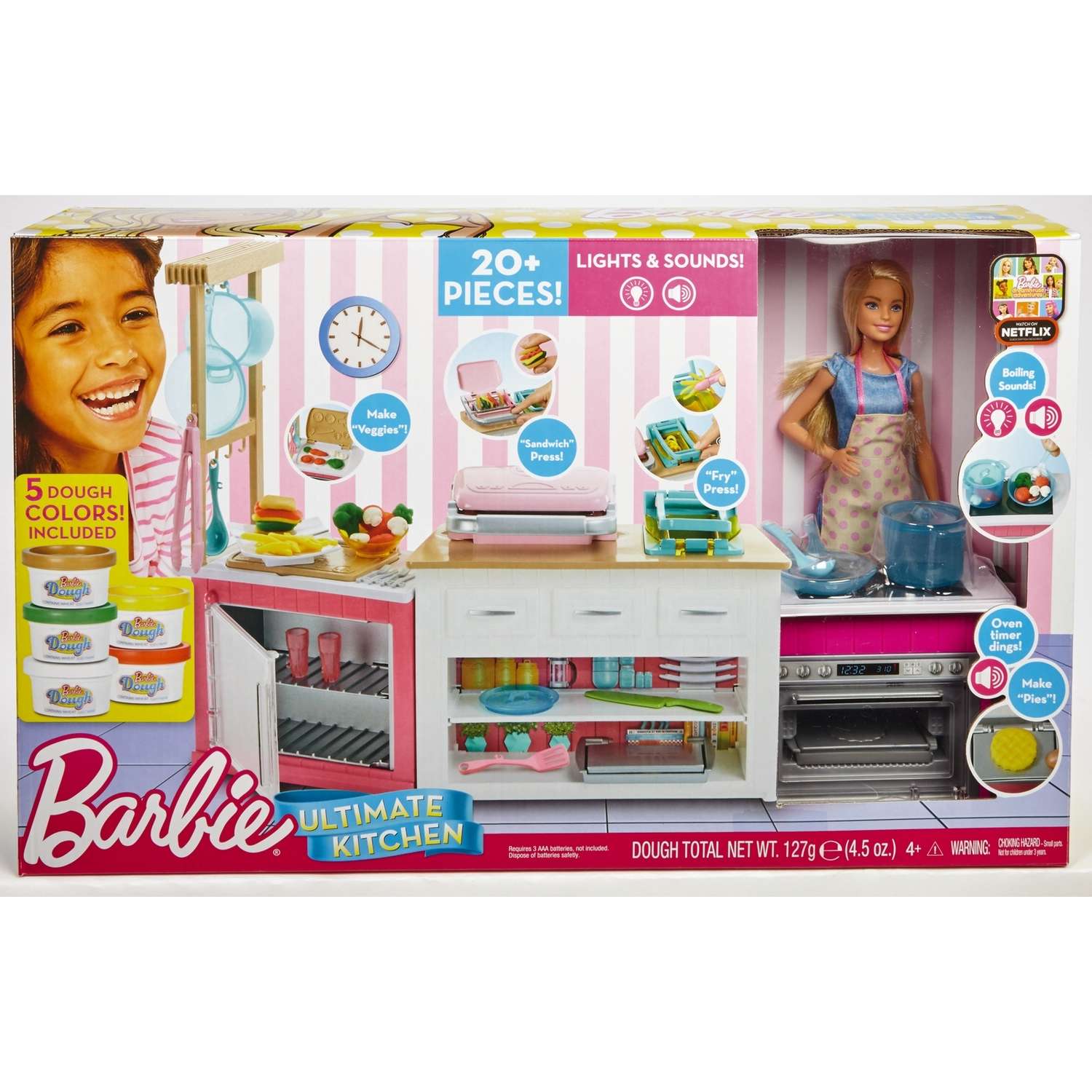 Набор игровой Barbie Супер кухня с куклой FRH73 FRH73 - фото 2