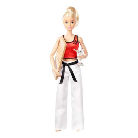 Кукла-спортсменка Barbie Каратистка блондинка (DWN39)