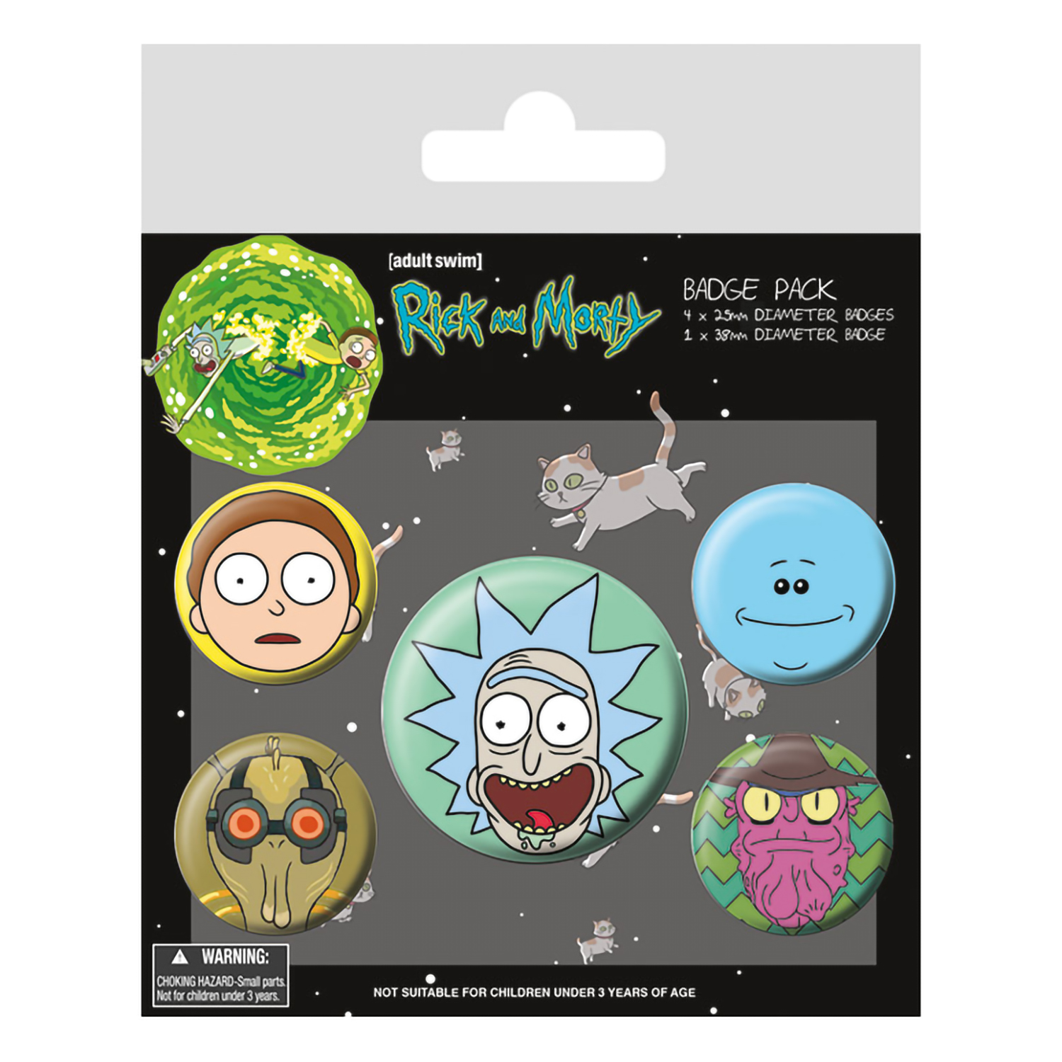 Набор значков Pyramid Rick and Morty BP80615 - фото 1