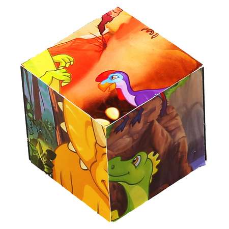 Набор кубиков Играем Вместе Динозавры в пленке 9шт 304675