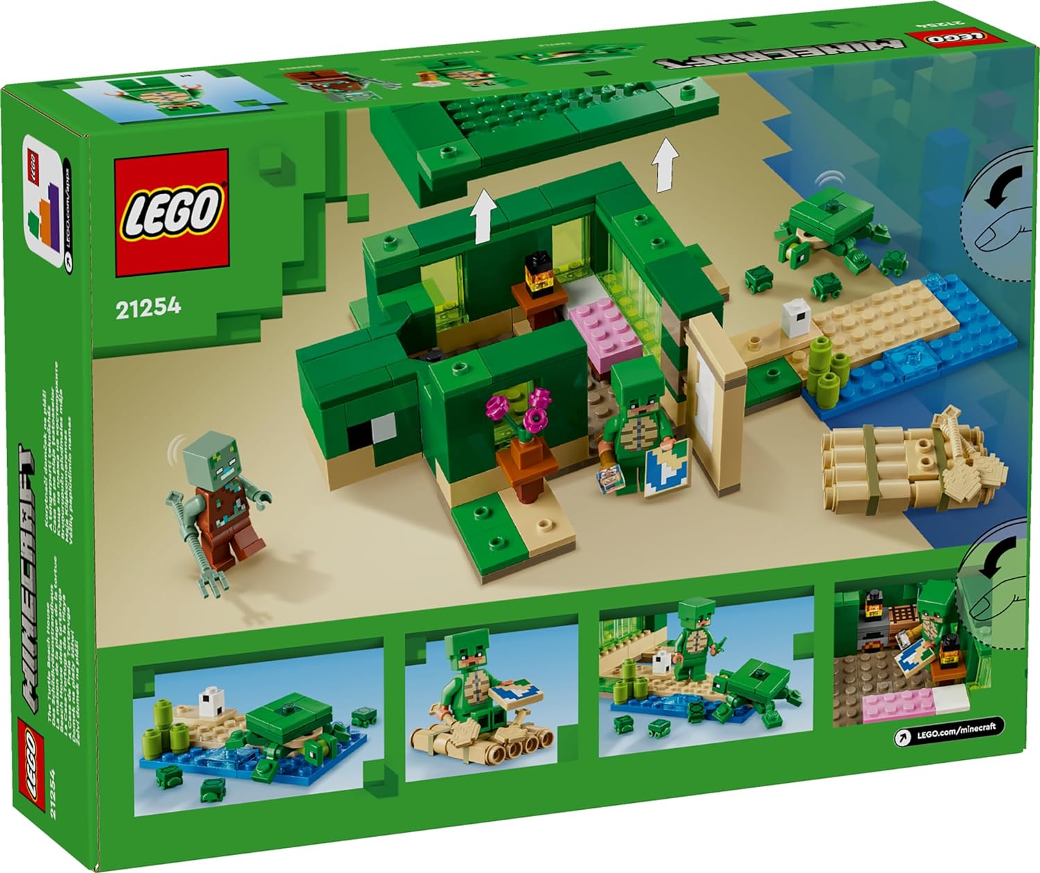 Конструктор LEGO Minecraft Черепаший пляжный домик 21254 - фото 7
