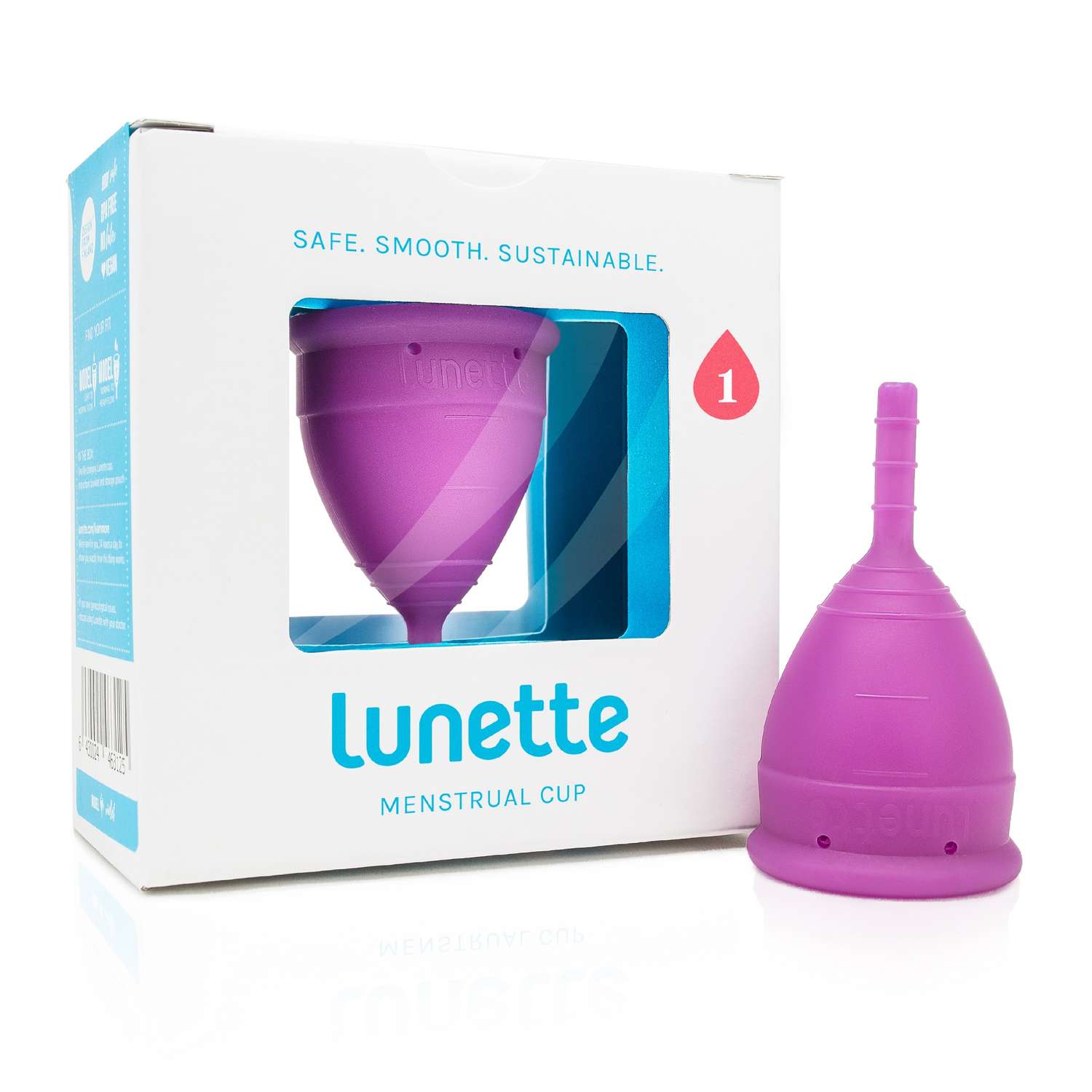 Менструальная чаша Lunette фиолетовая Model 1 - фото 1