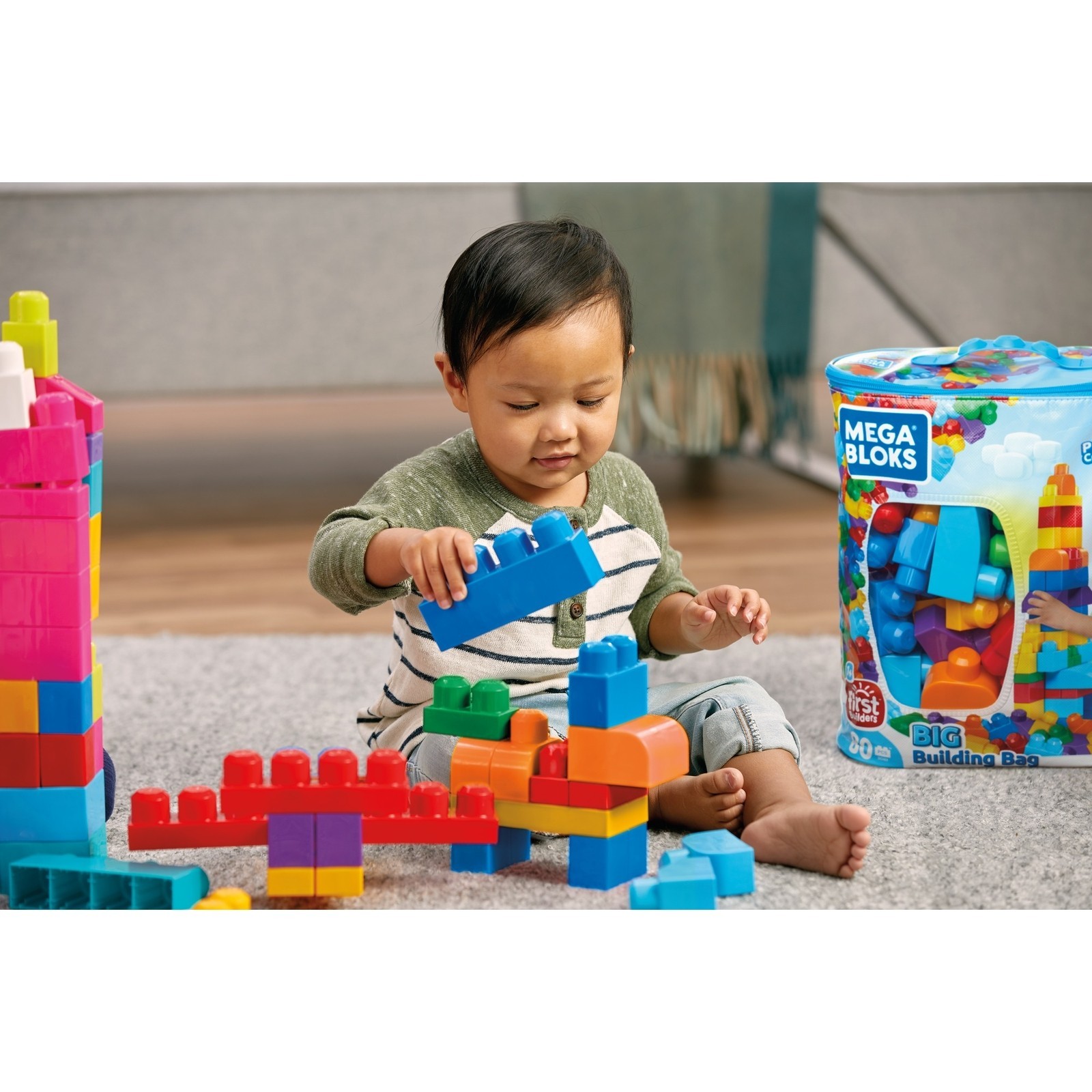 Конструктор Mega Bloks First Builders 80деталей DCH63 - фото 16