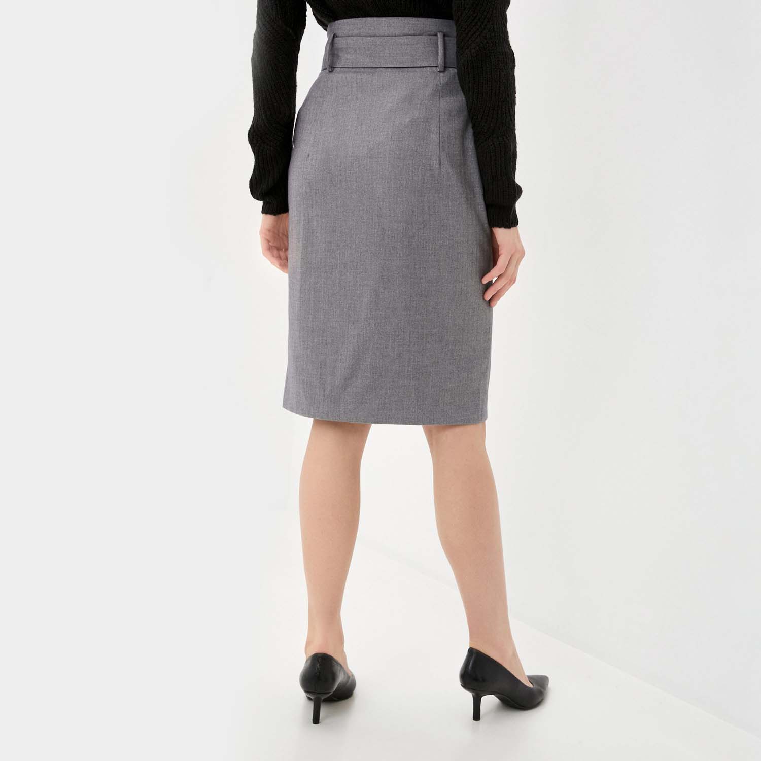 Юбка Baon B470513 / DEEP GREY MELANGE - фото 2