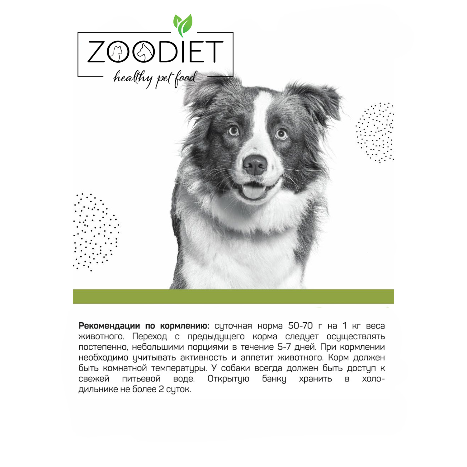 Влажный корм для собак ZOODIET 0.24 кг ягненок (при МКБ, при аллергии и заболеваниях кожи, полнорационный) - фото 4