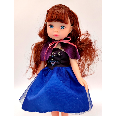 Кукла принцесса Анна SHARKTOYS в платье 32 см коллекция холодное сердце