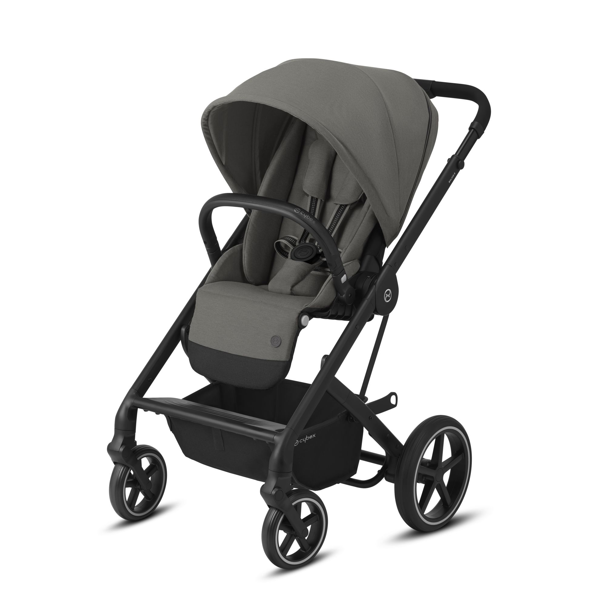 Коляска 3в1 Cybex Balios S BLK с дождевиком Soho Grey - фото 2