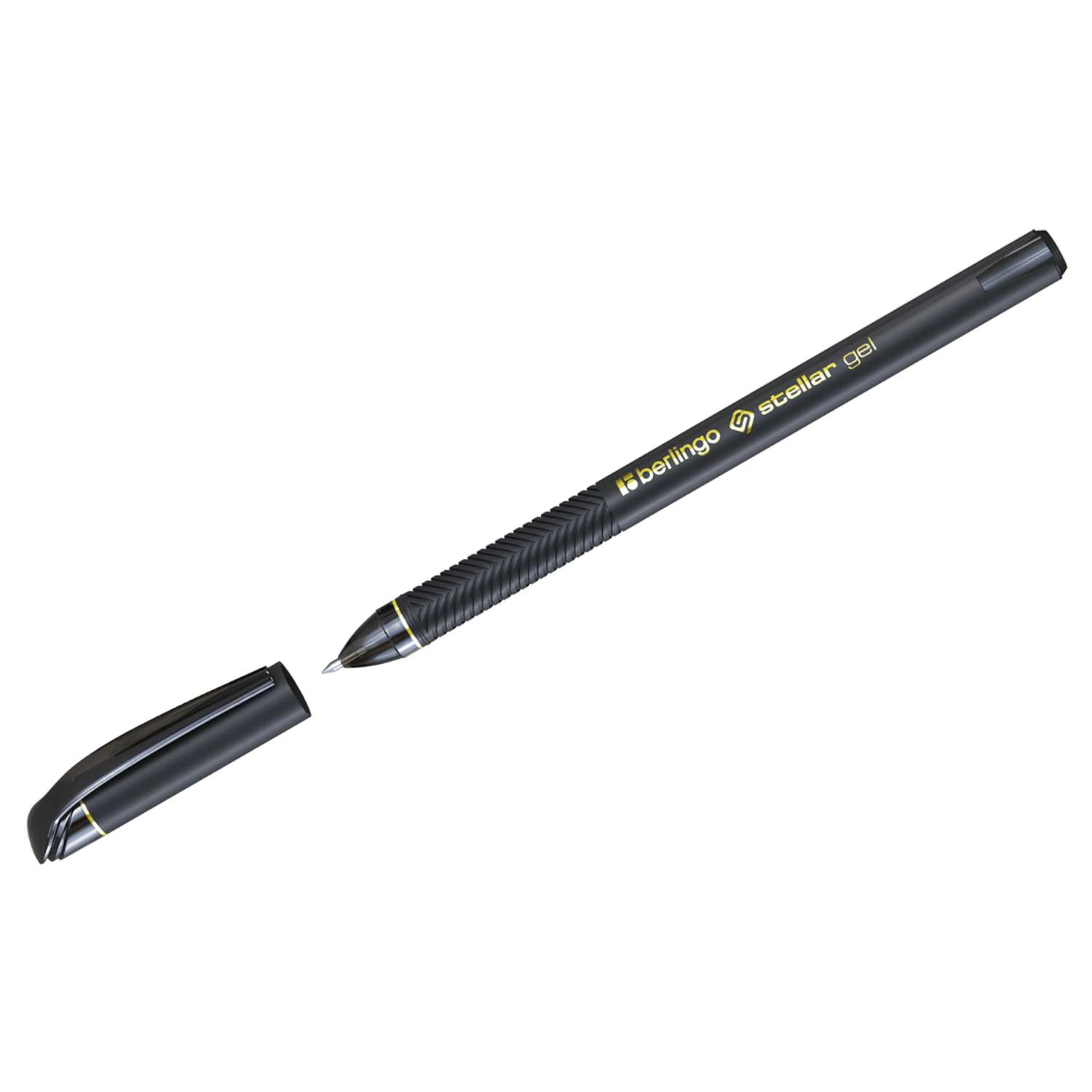 Ручка гелевая Berlingo Stellar Gel черная 0.5мм 12 шт - фото 1