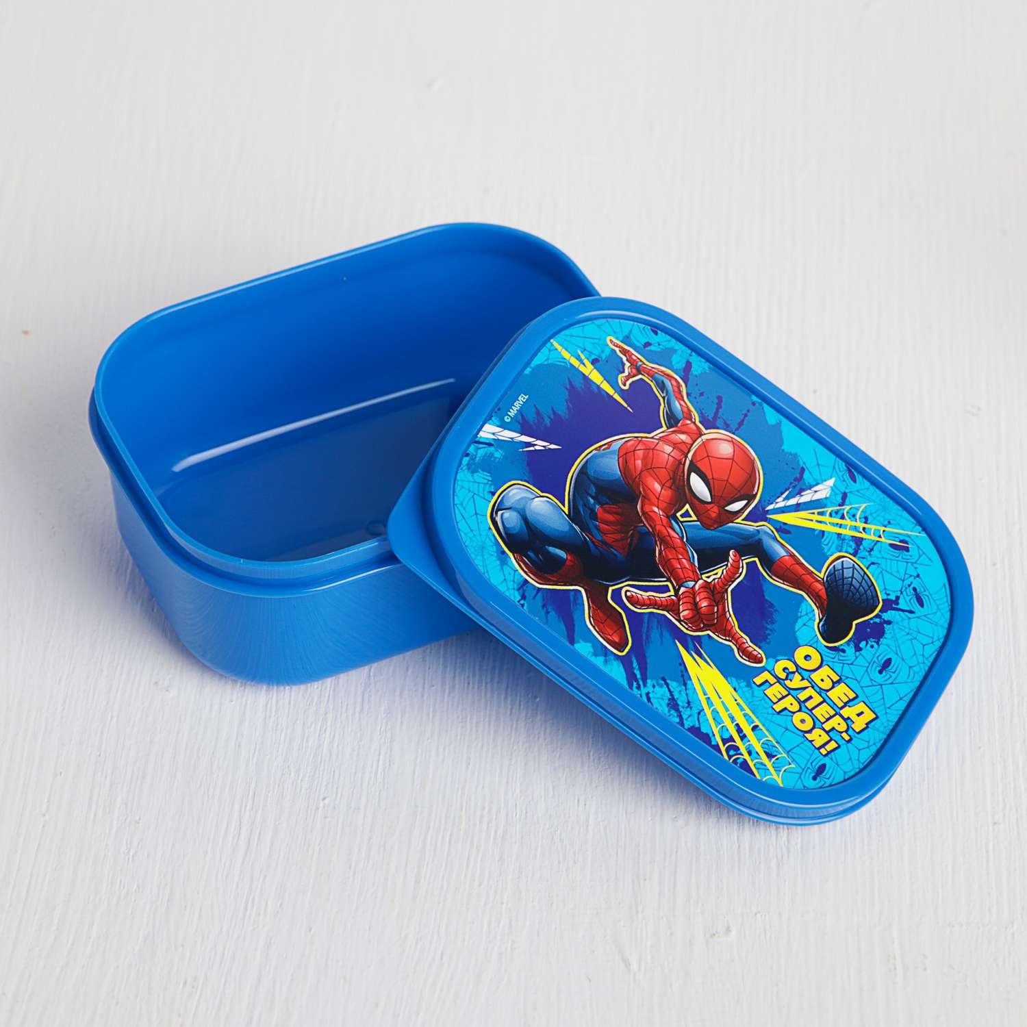 Ланч-бокс MARVEL прямоугольный 500 мл «Обед супергероя» Человек-паук - фото 4