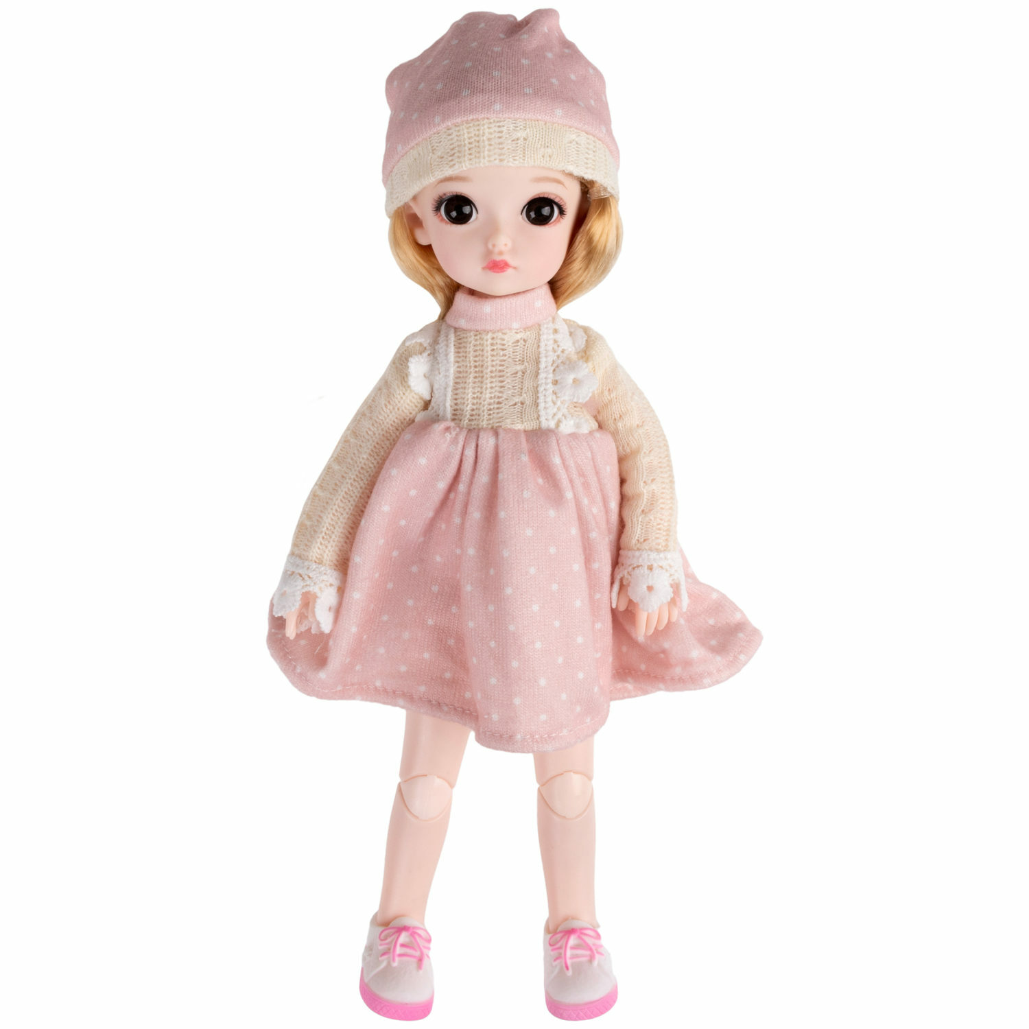 Кукла шарнирная 30 см 1TOY Alisa Kawaii с длинными волосами блондинка БЖД  bjd аниме экшн фигурка игрушки для девочек