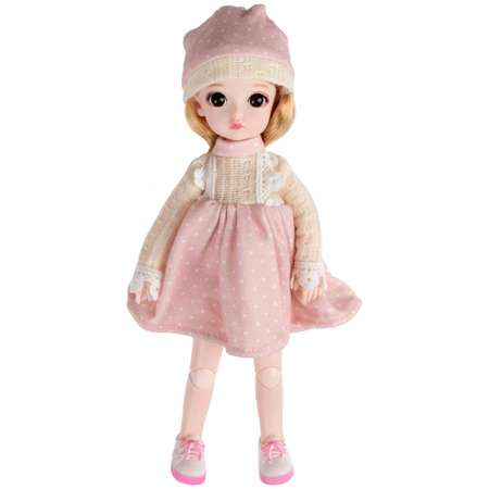 Кукла шарнирная 30 см 1TOY Alisa Kawaii с длинными волосами блондинка БЖД bjd аниме экшн фигурка игрушки для девочек