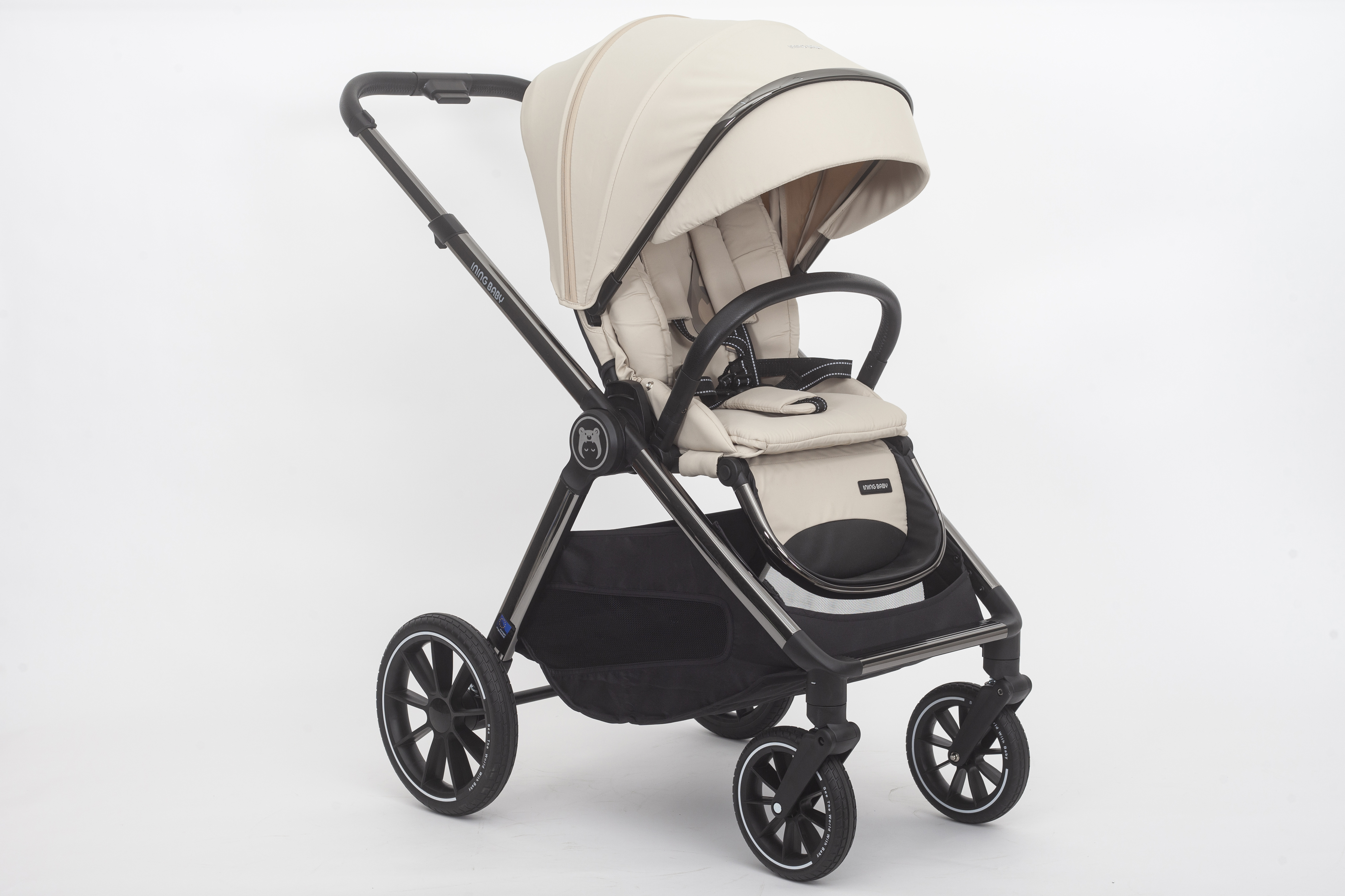 Коляска 2 в 1 Ining baby KR 345 pro Khaki - фото 12